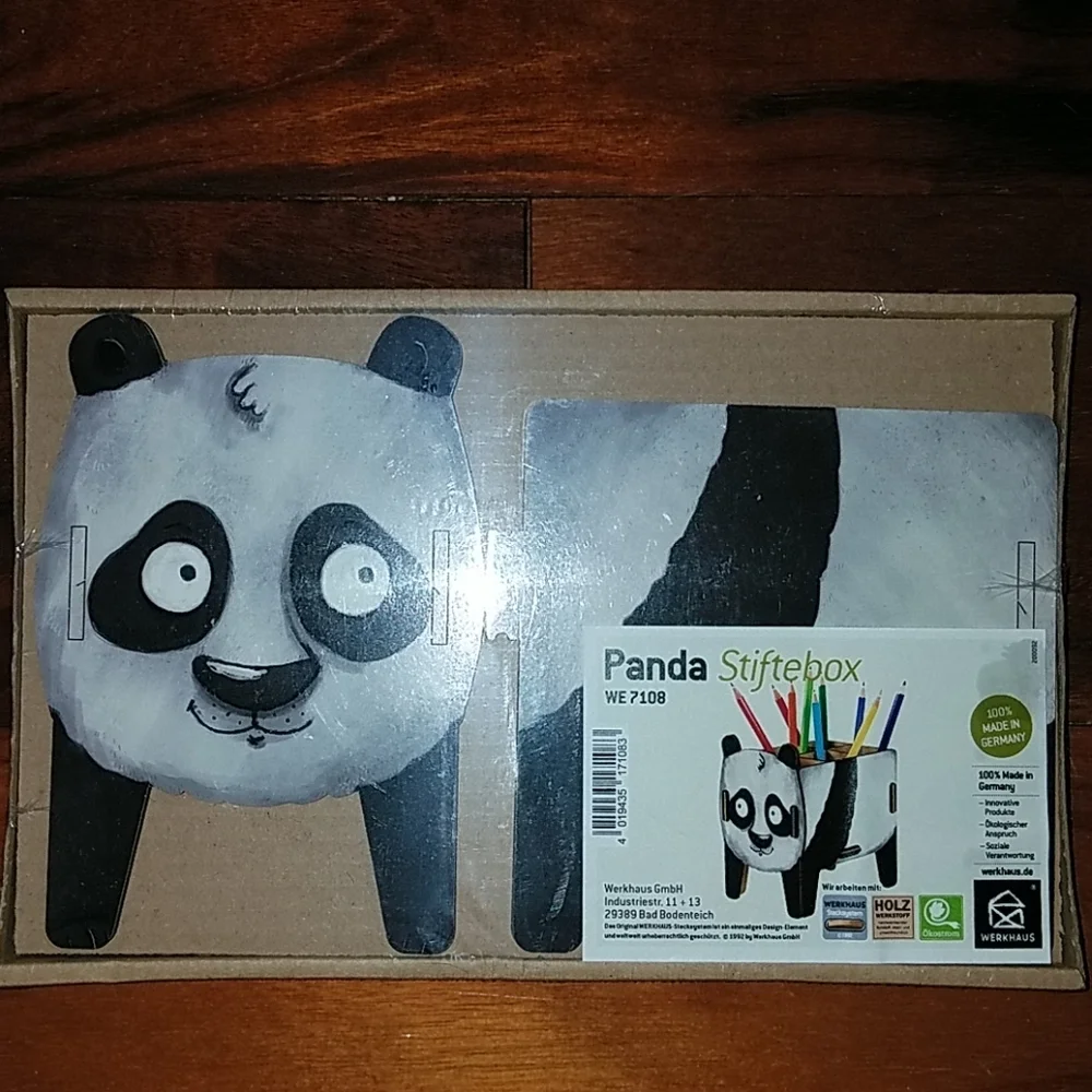 Panda Pencil Holder NWT